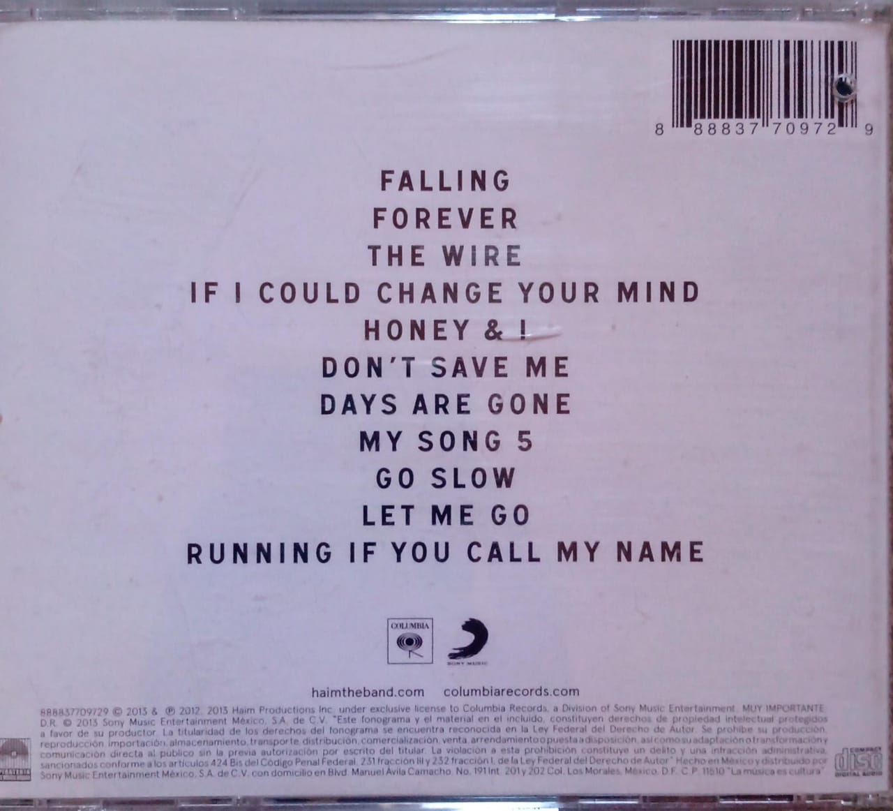 Haim – Days Are Gone (CD en excelente estado).