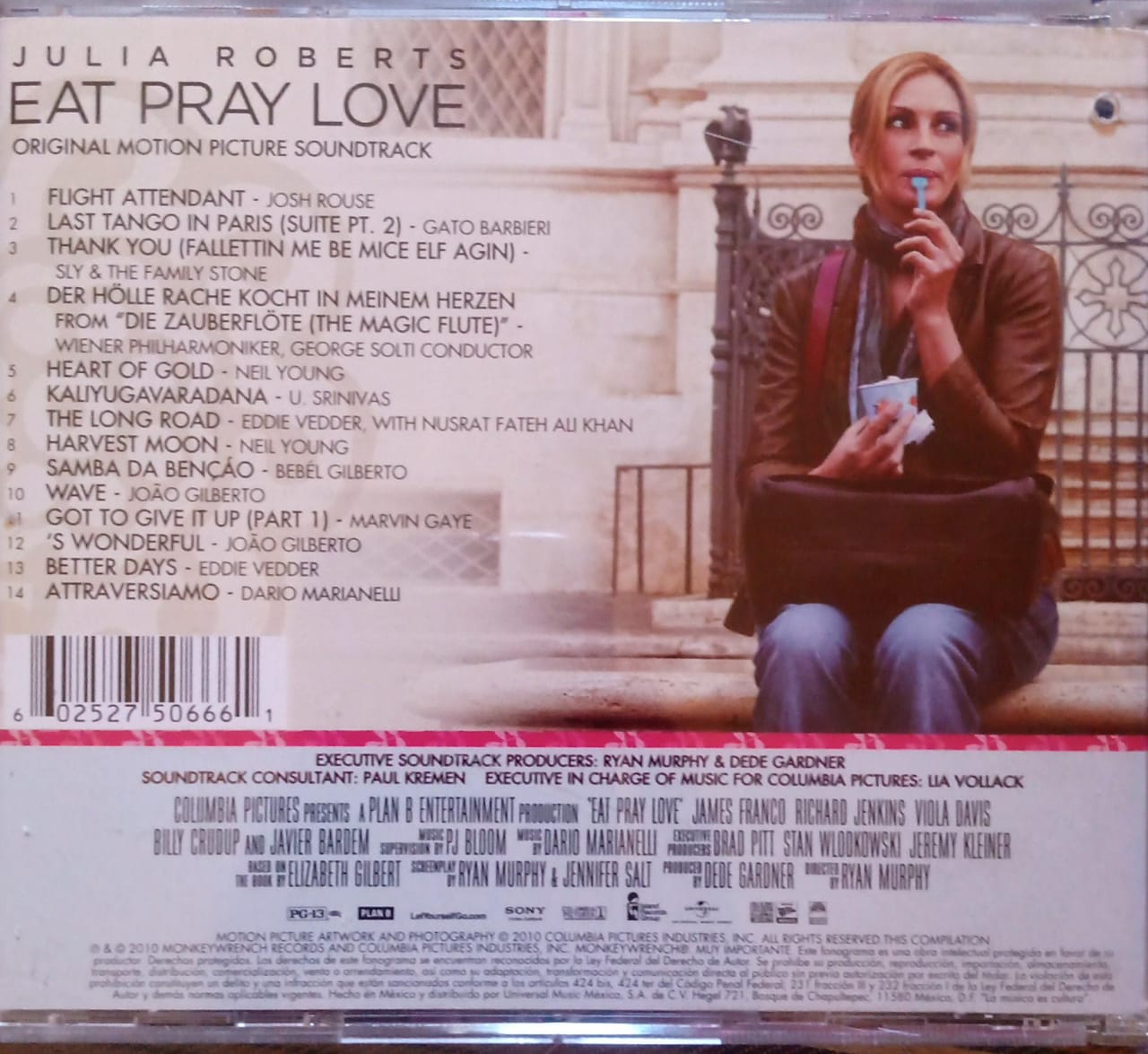 Varios – Eat Pray Love (Ost Soundtrack). CD.