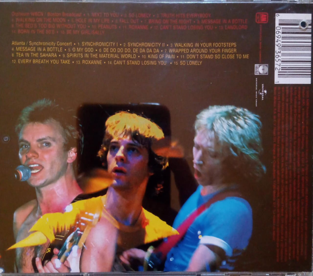 **The Police – Live! ** (CD doble en excelente estado).