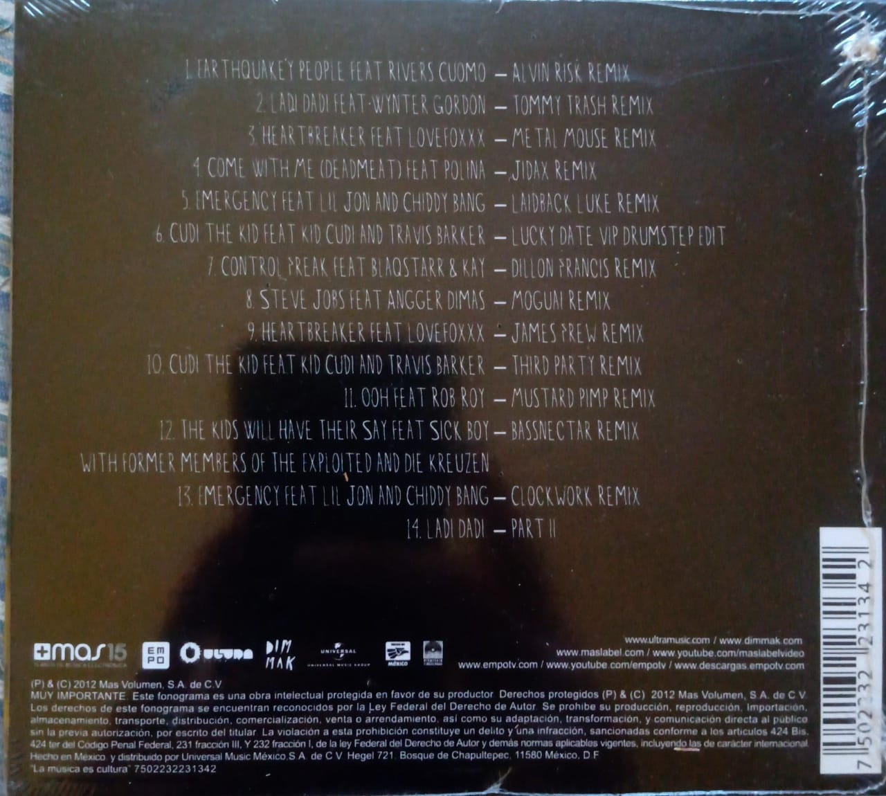 Steve Aoki – Wonderland Remixed (CD nuevo).