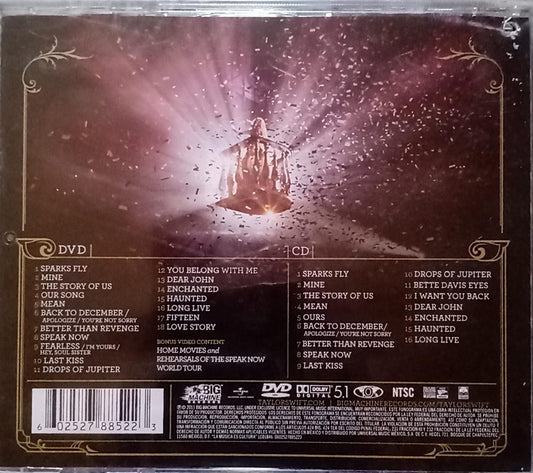 Taylor Swift – Speak Now World Tour Live (CD+DVD). Nuevo.