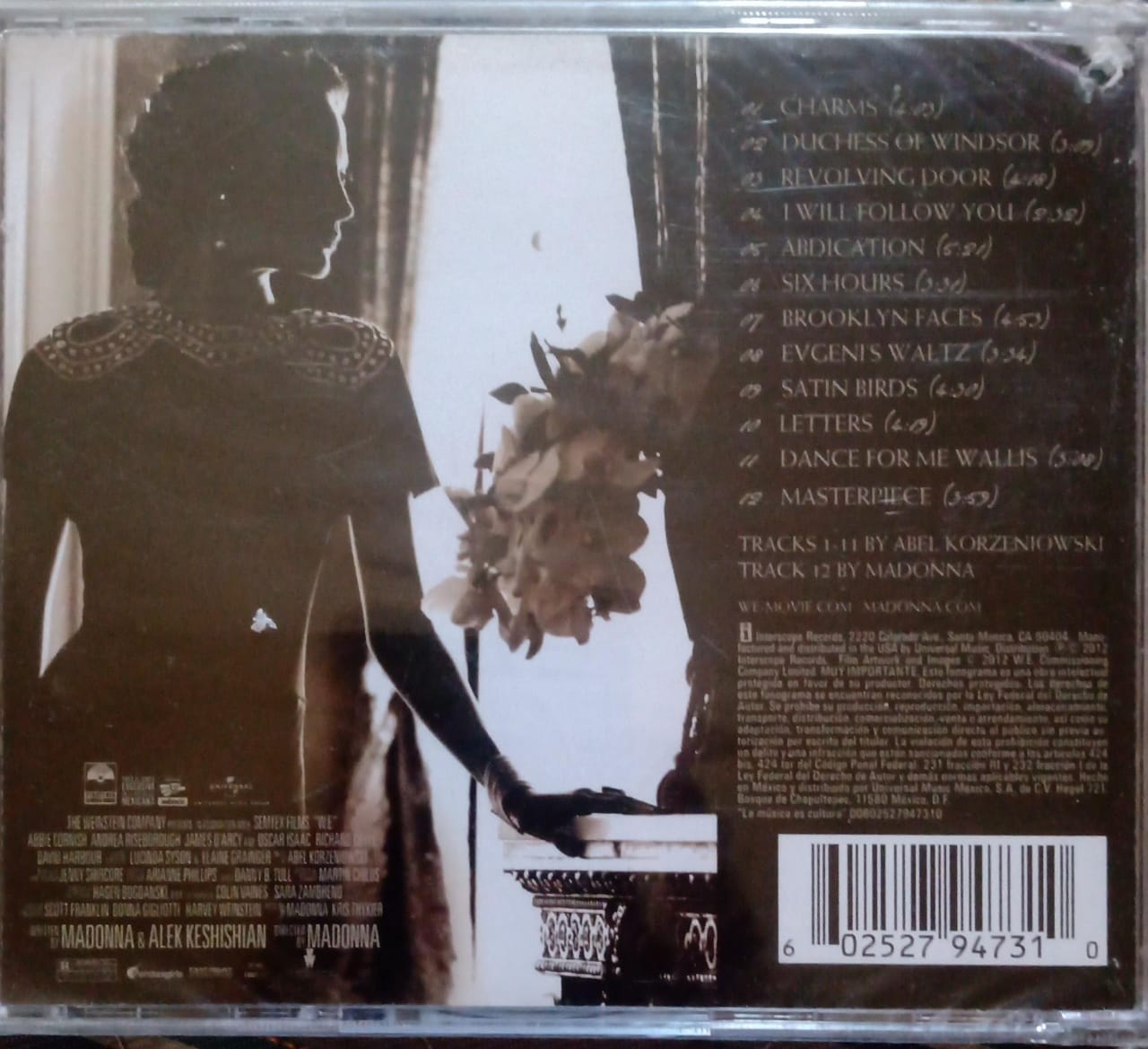 Abel Korzeniowski – W./E. (Music From the Motion Picture) (CD nuevo).