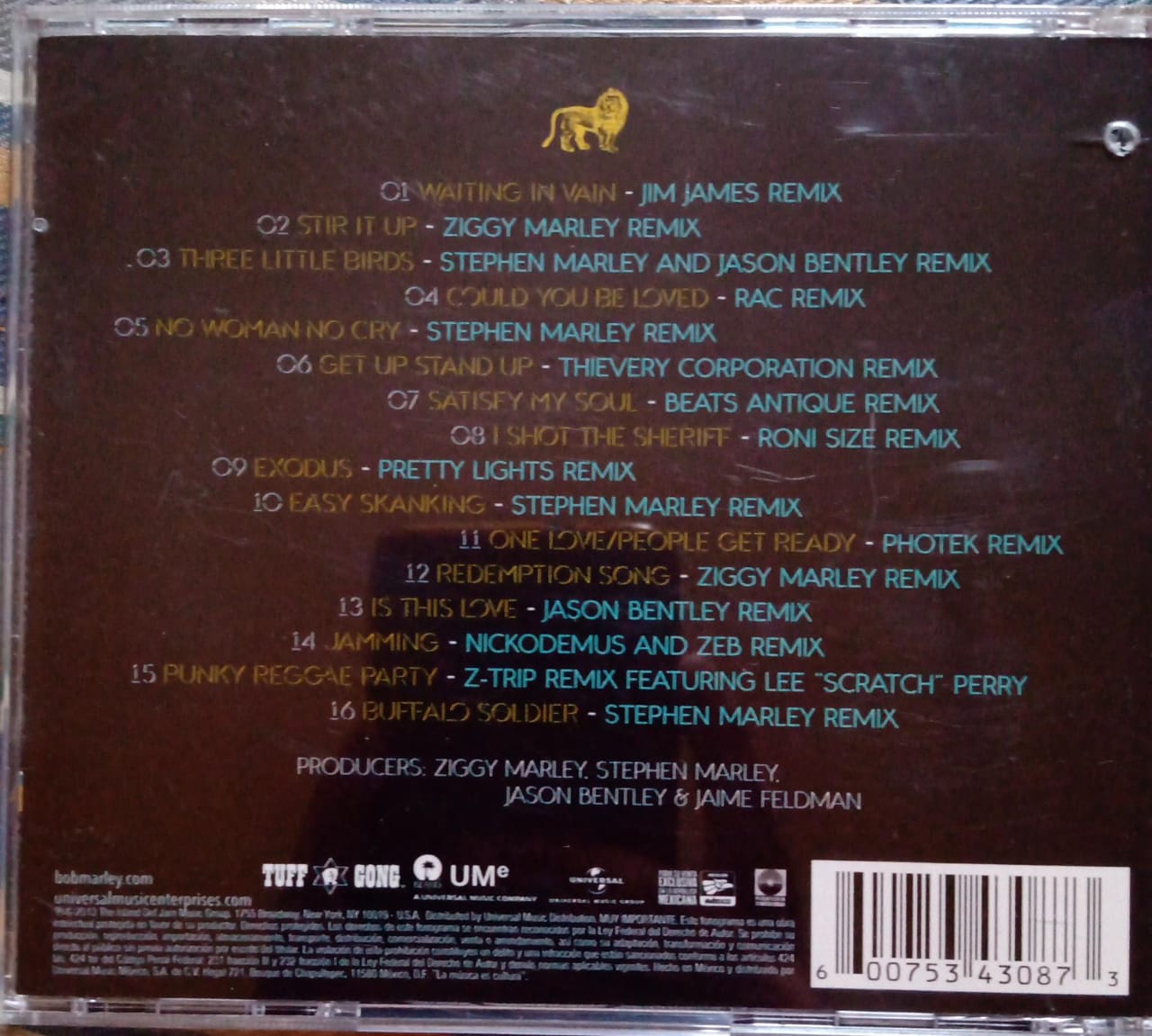 Bob Marley And The Wailers – Legend Remixed. Cd excelente estado.
