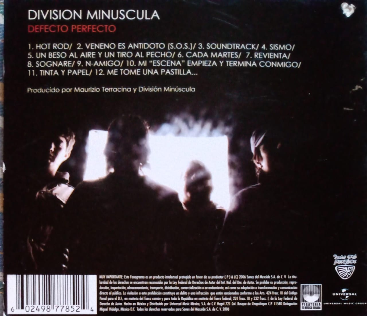 División Minúscula – Defecto Perfecto. Cd excelente estado.