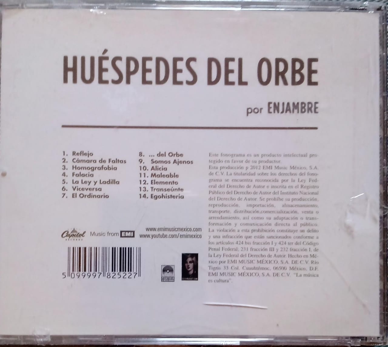 Enjambre – Y Los Huéspedes Del Orbe. Cd nuevo.
