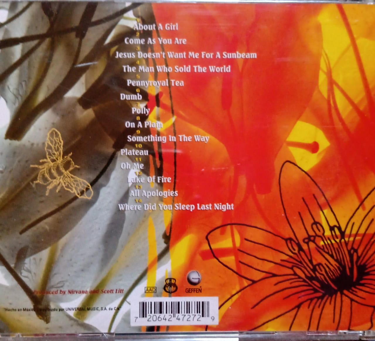 Nirvana – MTV Unplugged in New York (CD en excelente estado).