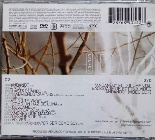 Diego Torres – Andando (CD doble con portada lenticular en excelente estado)