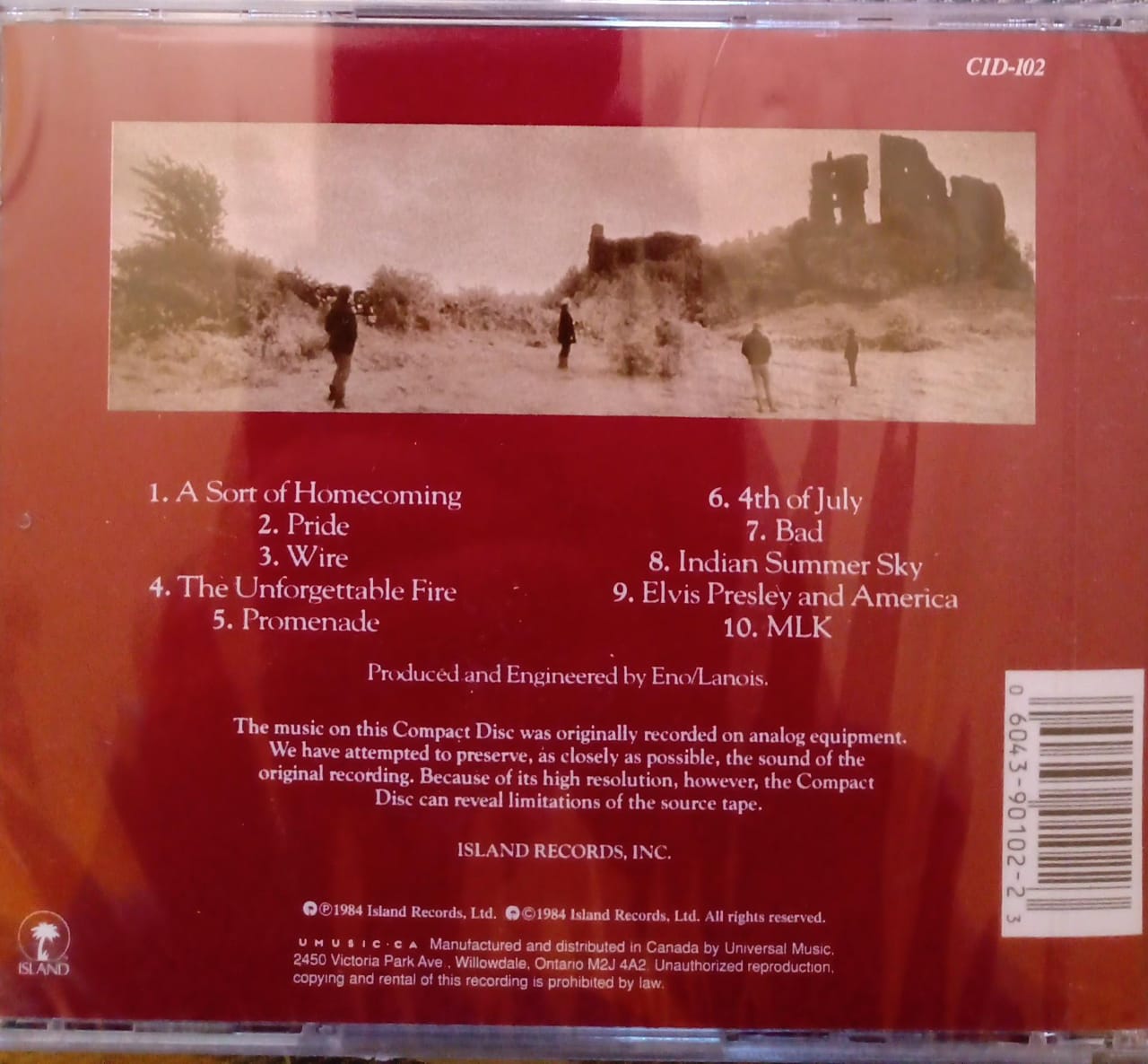 U2 – The Unforgettable Fire CD nuevo · IMPORTADO ✨.