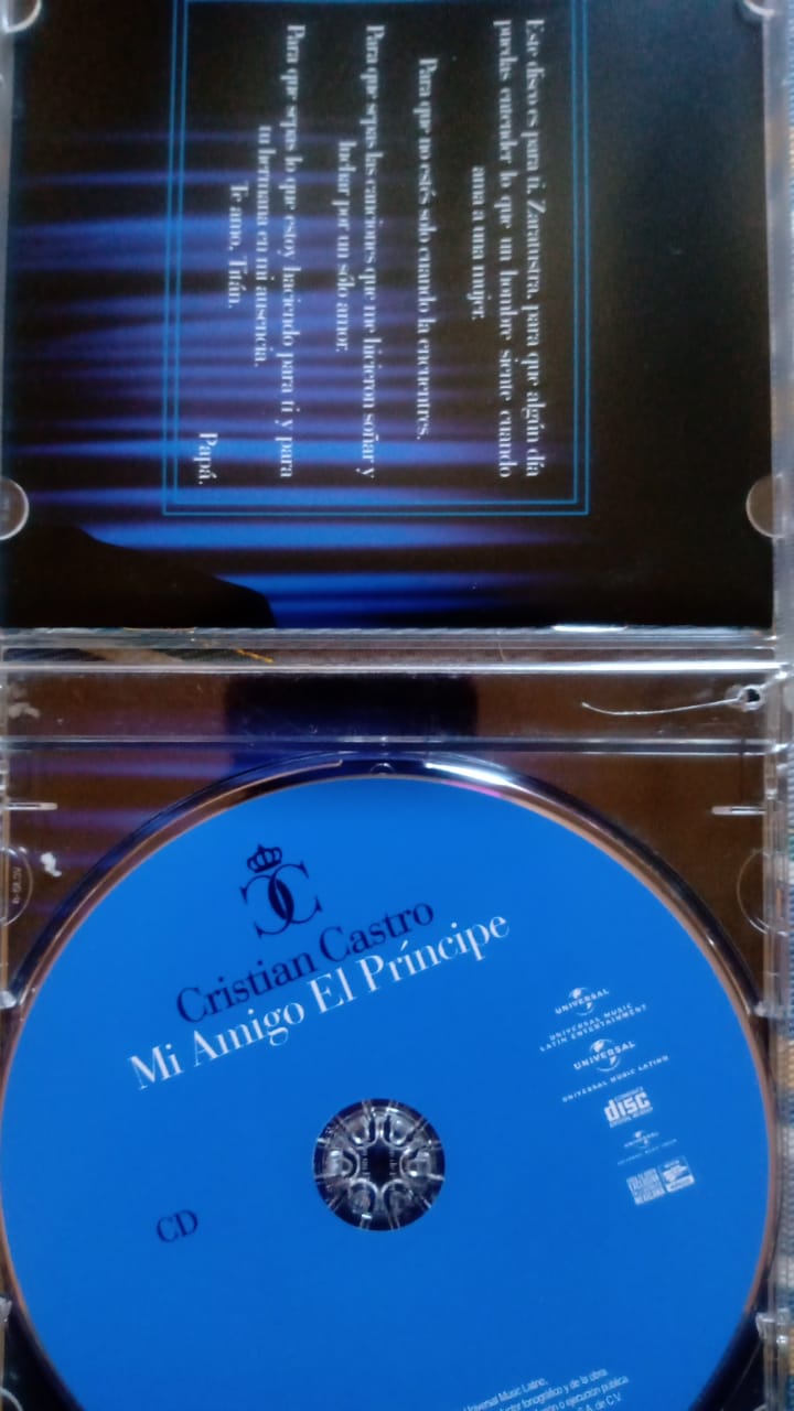 Cristian Castro – Mi Amigo El Príncipe (La Historia Continúa: Viva El Príncipe. Vol. II). Cd
