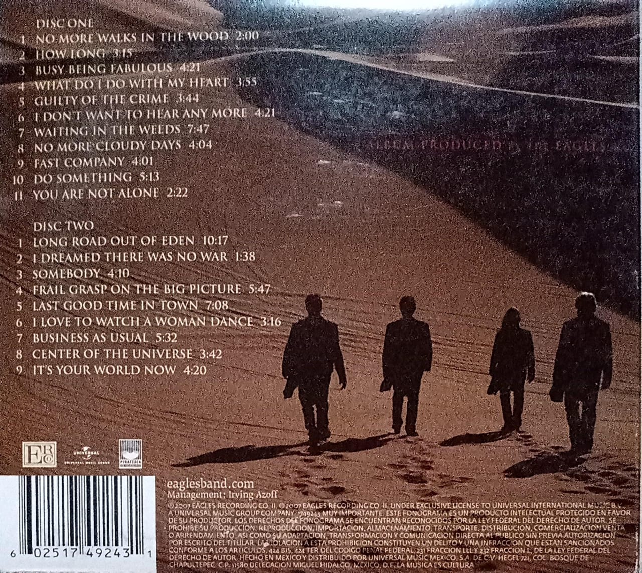 Eagles – Long Road Out of Eden (CD doble en excelente estado).