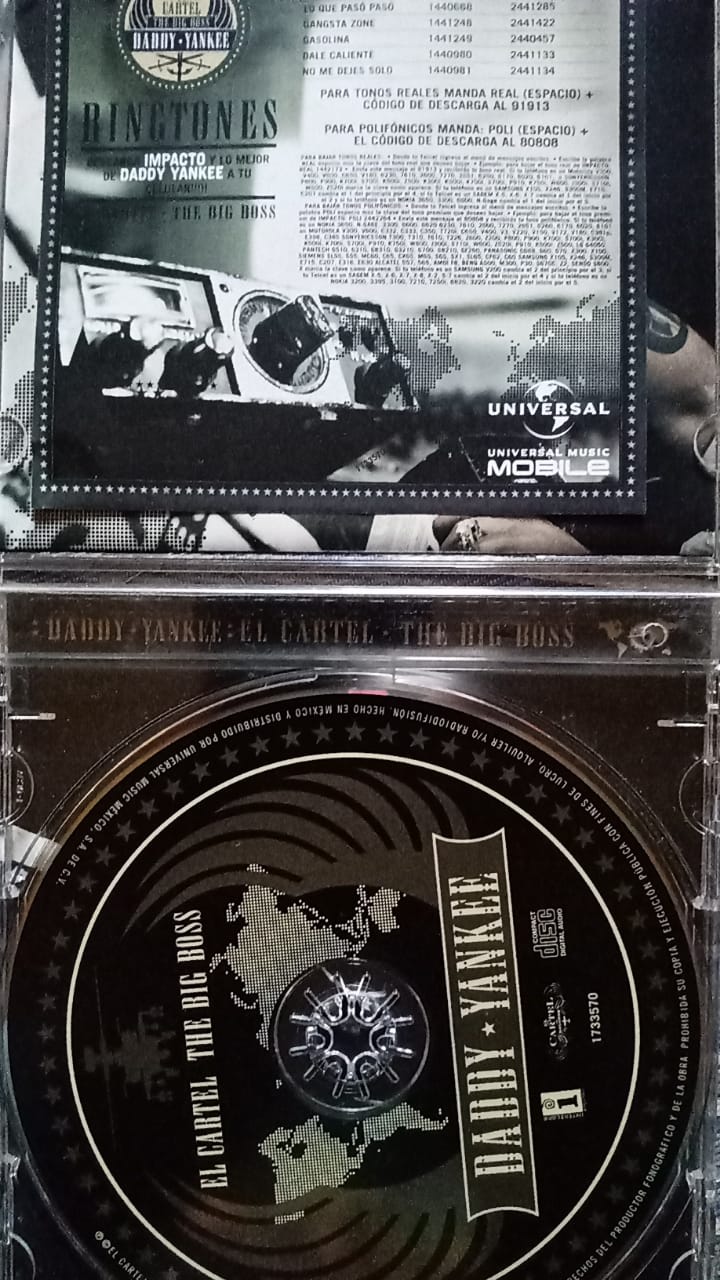Daddy Yankee – El Cartel: The Big Boss (CD en excelente estado).