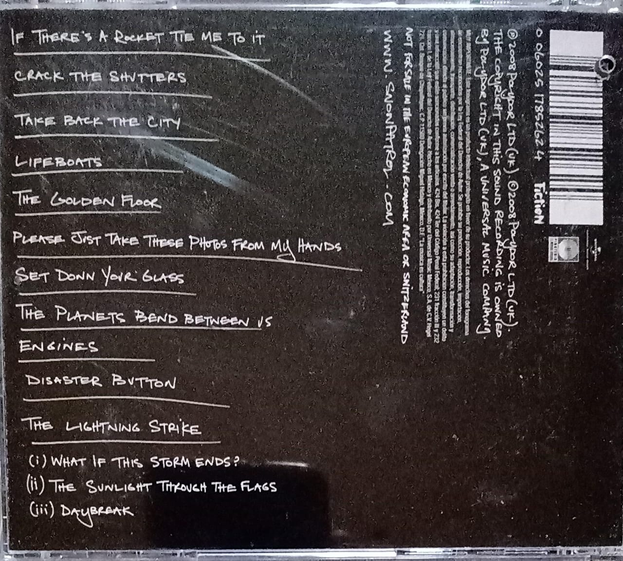 Snow Patrol – A Hundred Million Suns (CD en excelente estado).