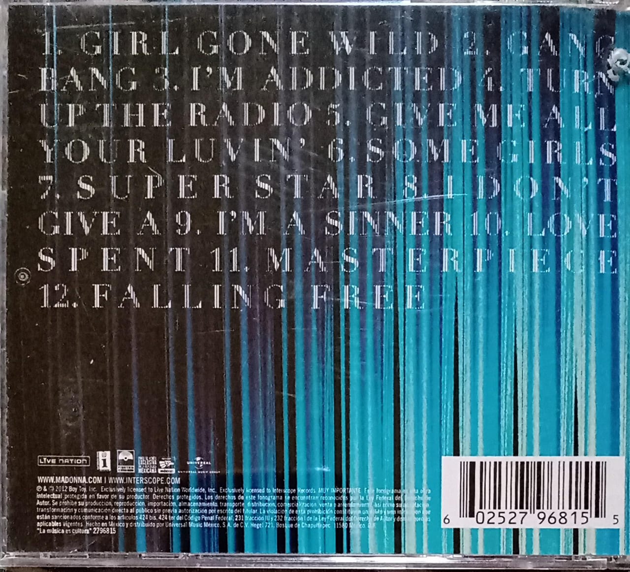 Madonna – MDNA (CD en excelente estado).