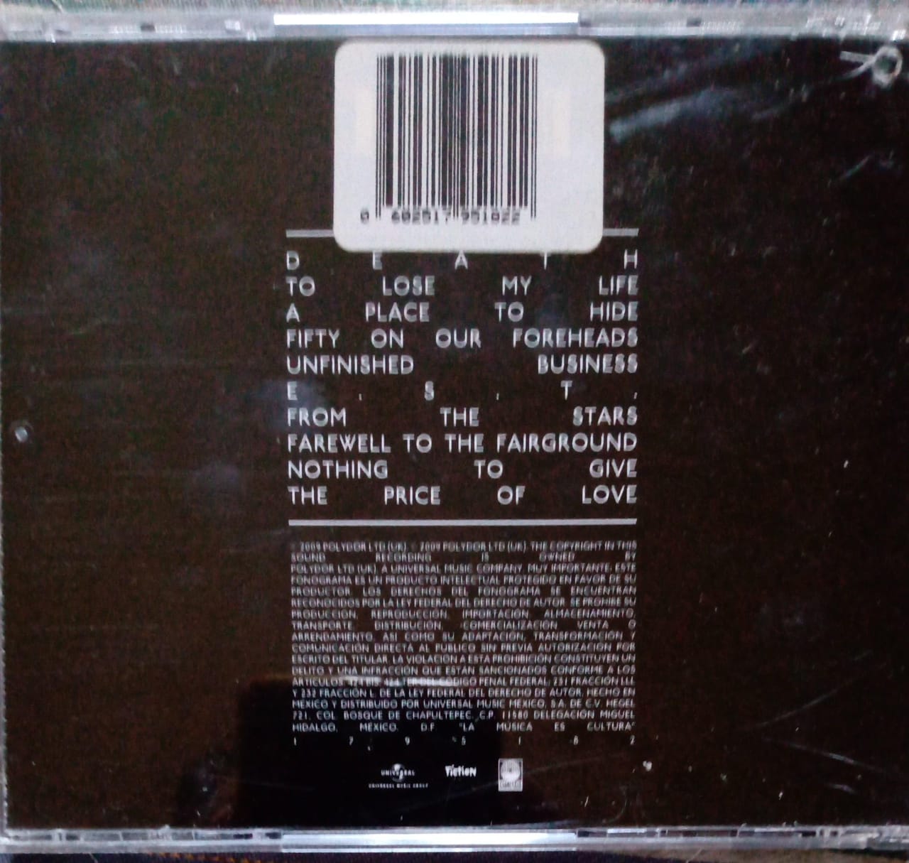 White Lies – To Lose My Life... (CD en excelente estado autografiado).
