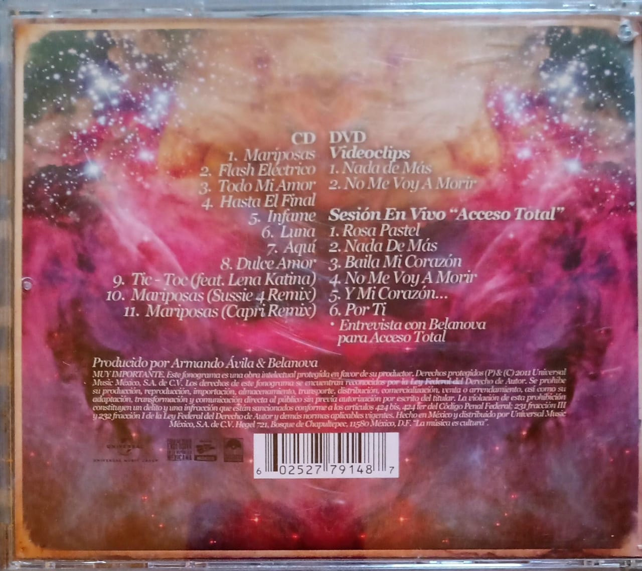 Belanova – Sueño Electro II (Deluxe). Cd y DVD excelente estado.