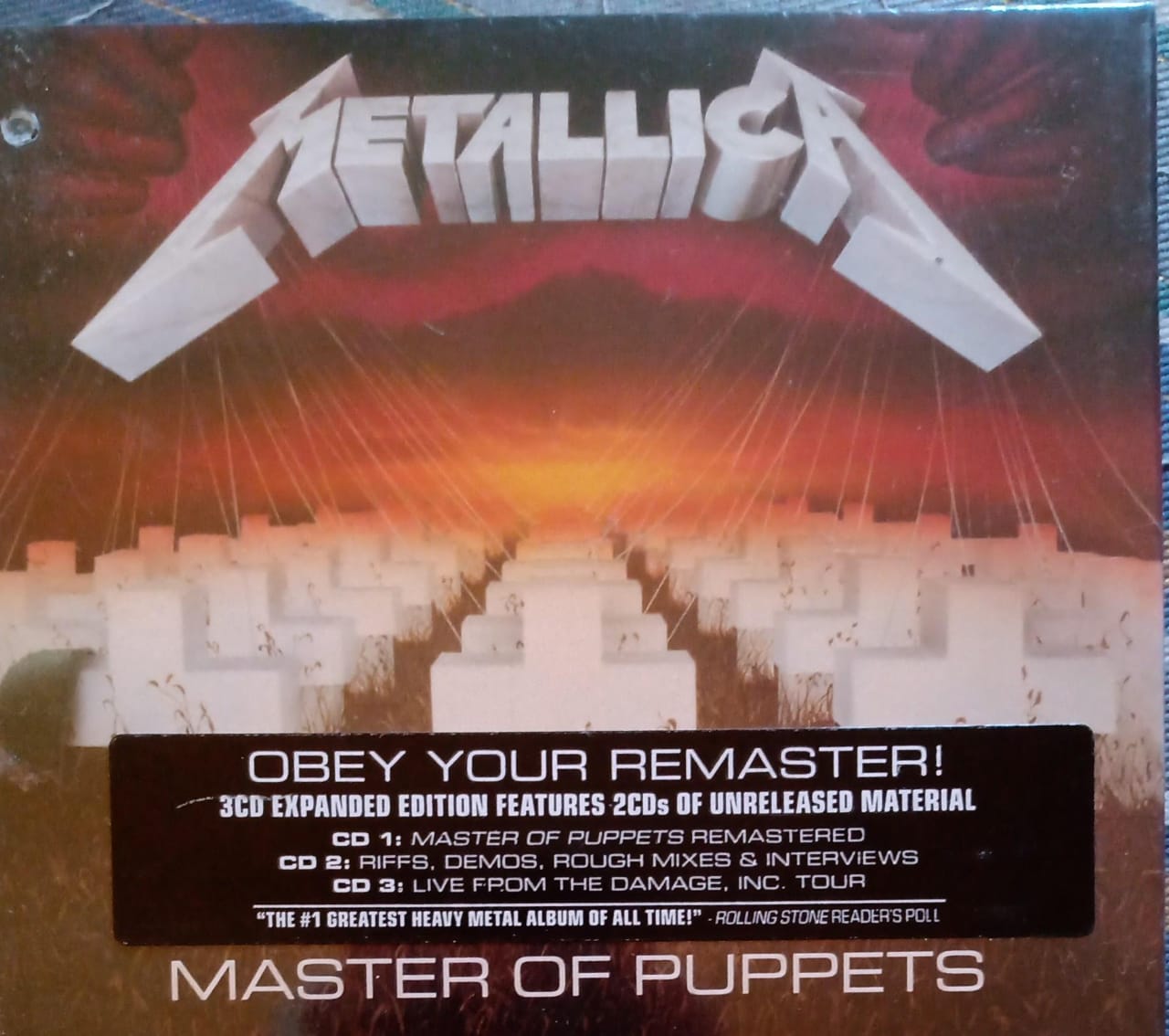 Metallica – Master Of Puppets. Cd triple nuevo.