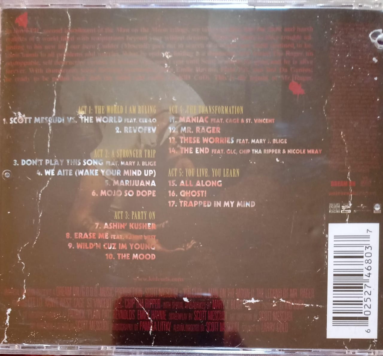 Kid Cudi – Man on the Moon II: The Legend of Mr. Rager (CD en excelente estado).