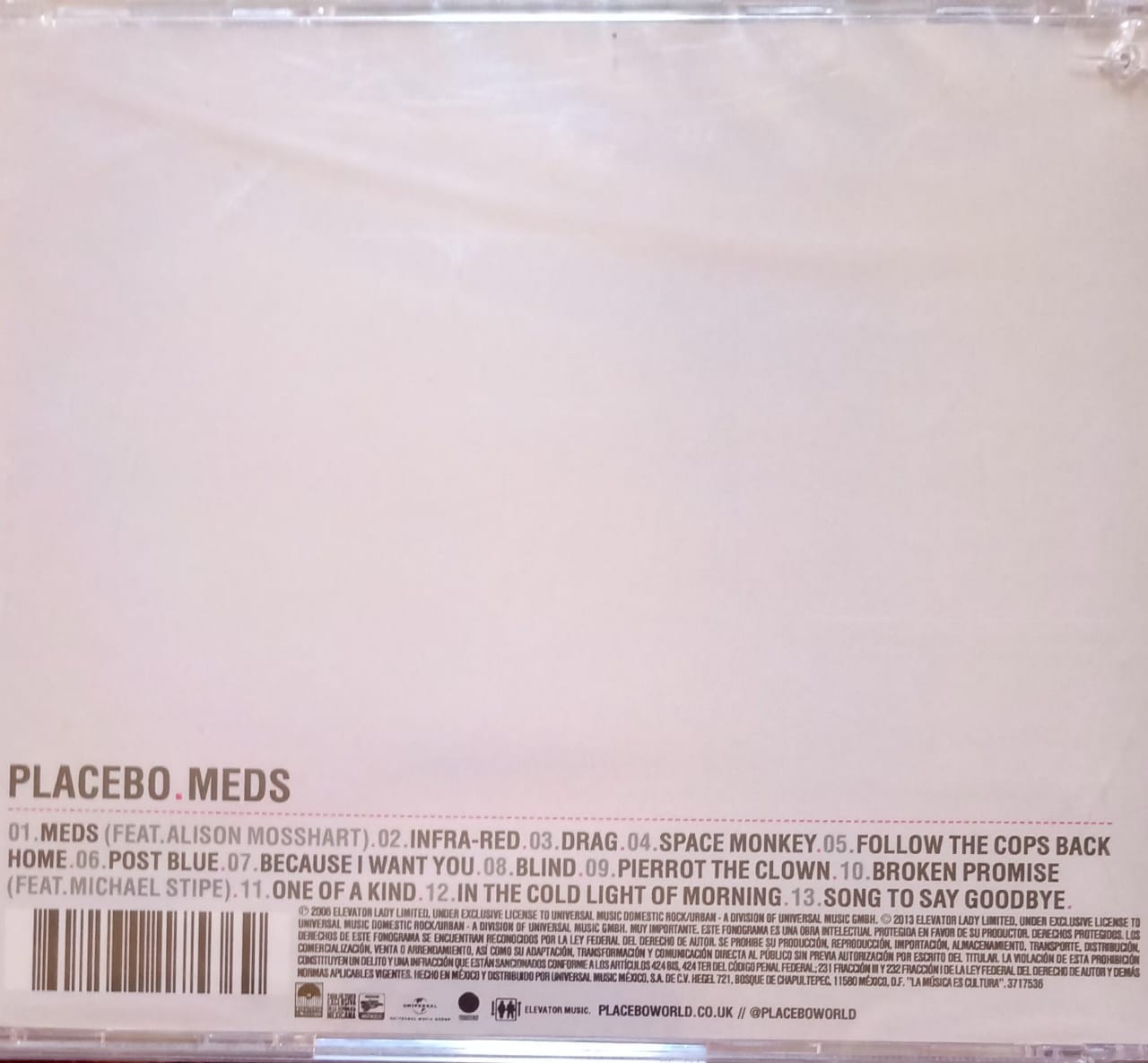 Placebo – Meds (CD nuevo).