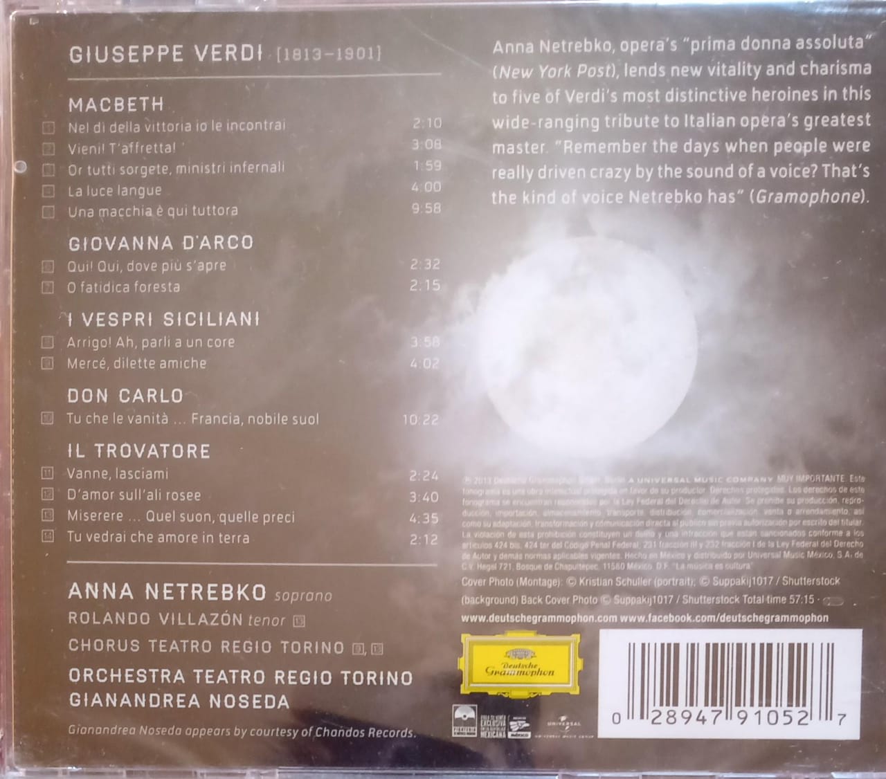 Anna Netrebko – Verdi (CD nuevo).