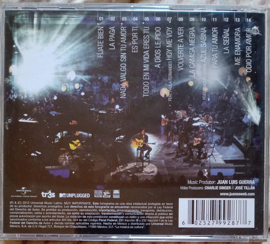 Juanes – MTV Unplugged (CD en excelente estado).