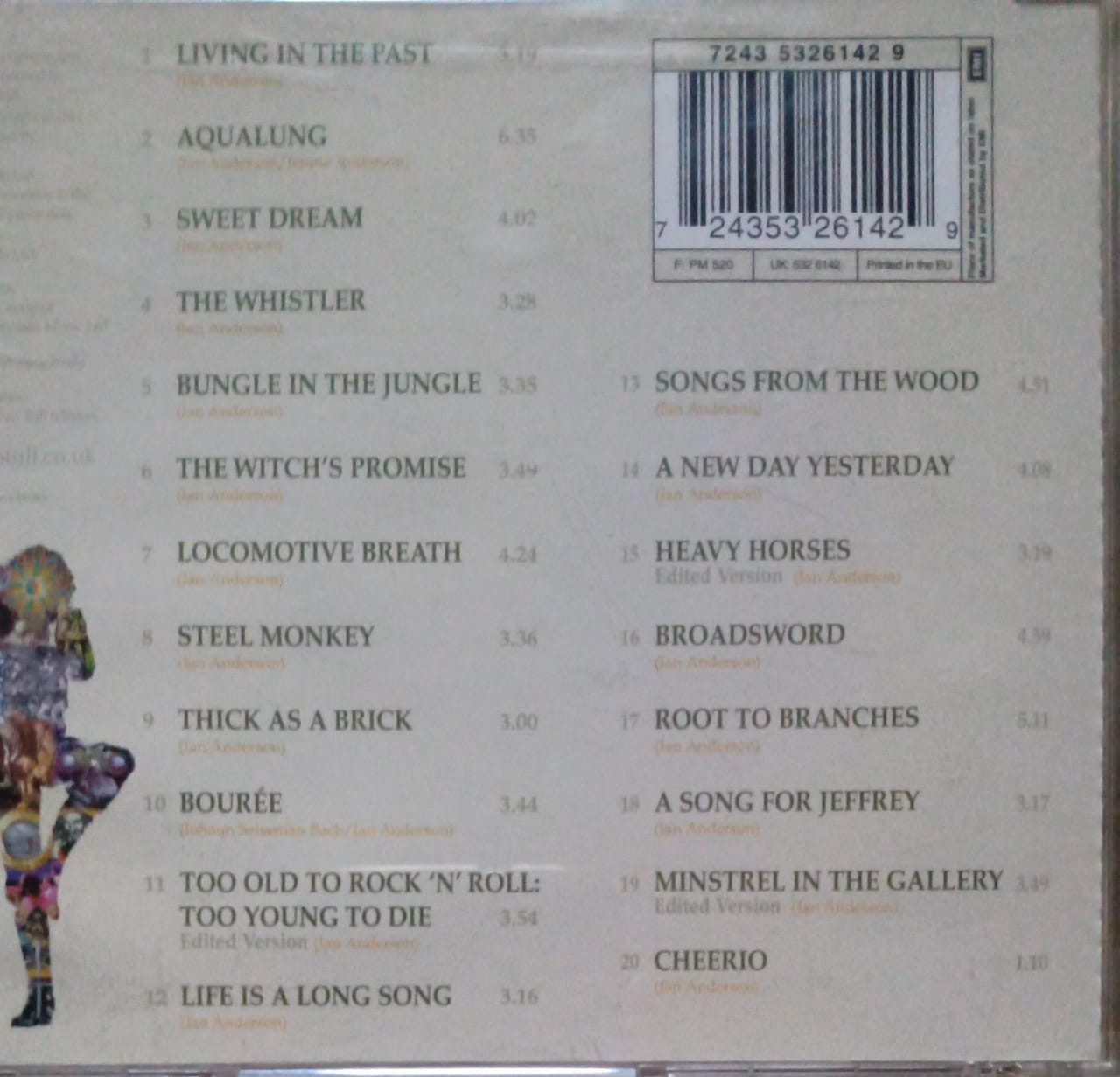 Jethro Tull – The Very Best Of. Cd excelente estado.