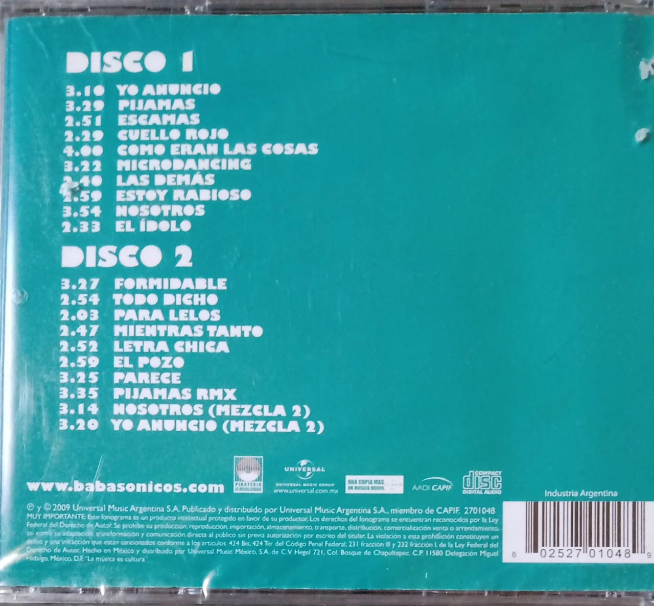 Babasónicos – Mucho +. Cd doble nuevo.