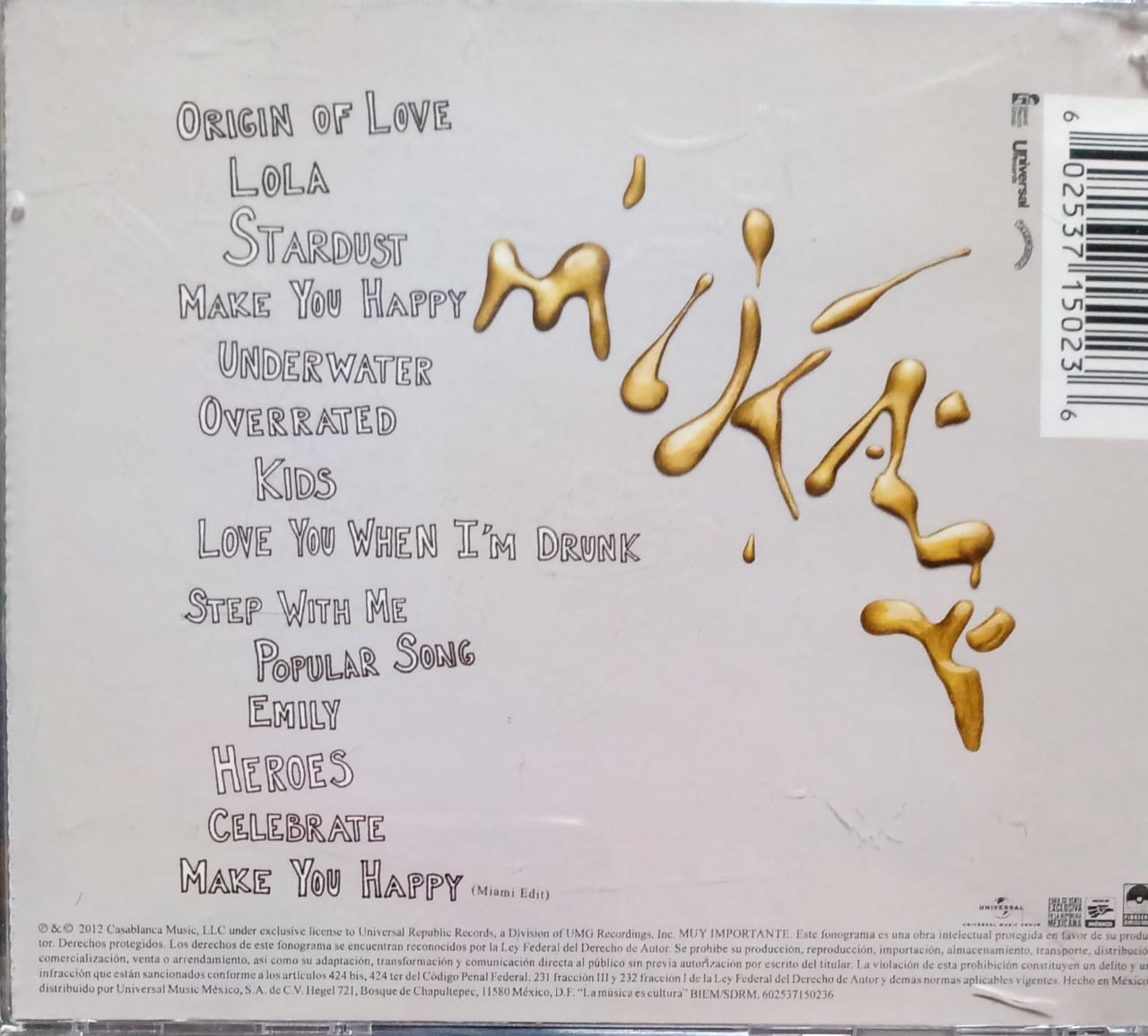 MIKA – The Origin of Love (CD en buen estado).