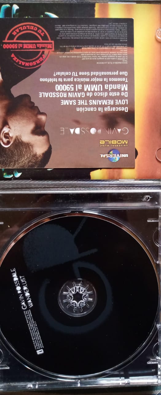 Gavin Rossdale – Wanderlust (CD en excelente estado).