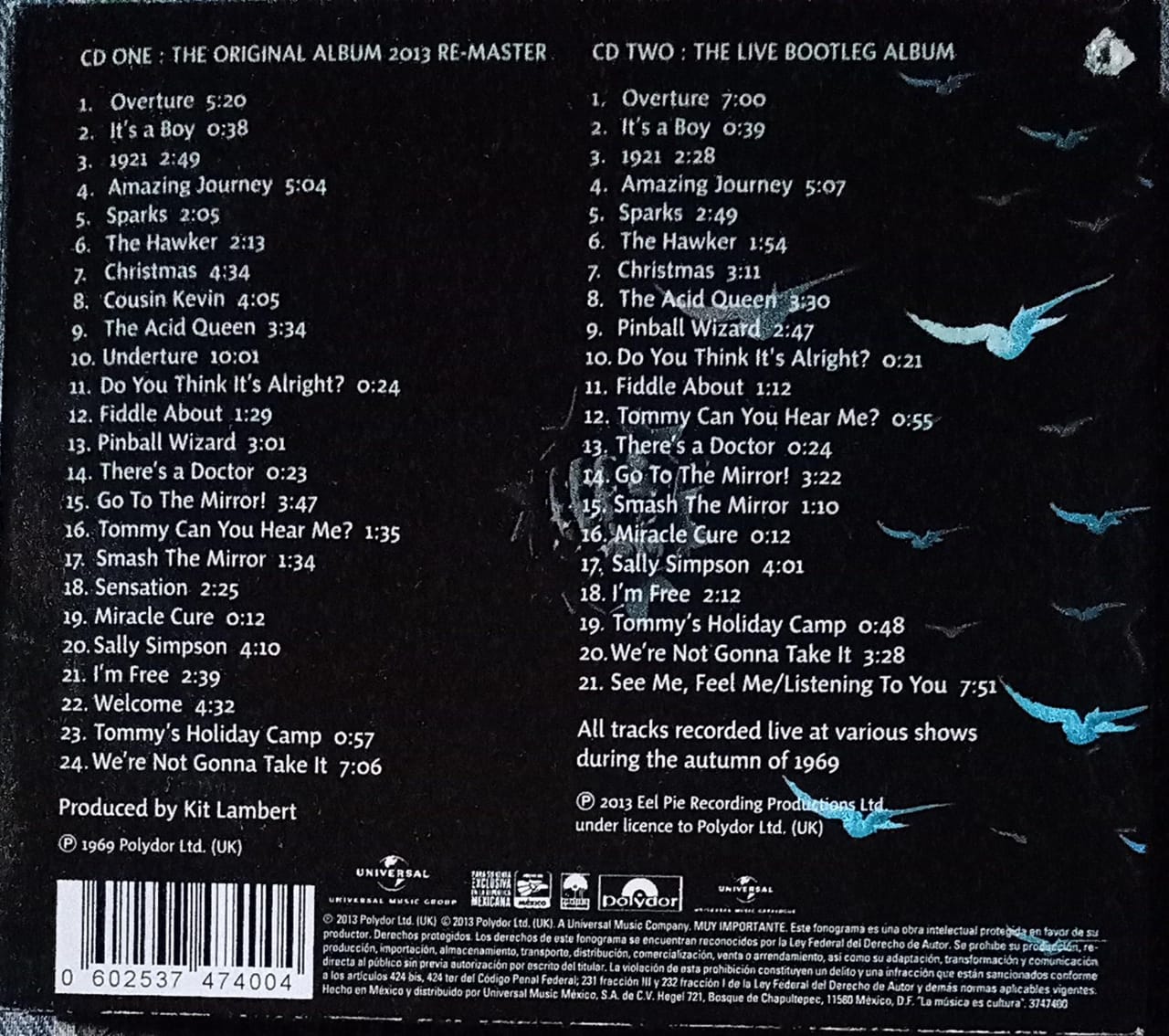 The Who – Tommy. Cd doble en buen estado.