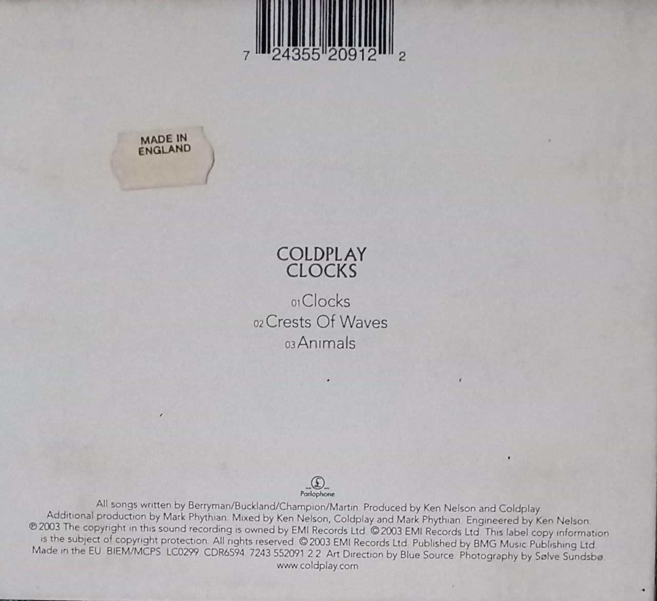 Coldplay – Clocks. Cd single buen estado.