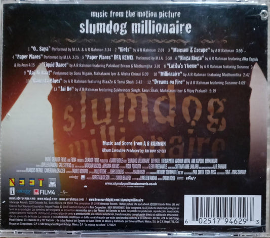 A R Rahman – Slumdog Millionaire (OST Soundtrack). Cd excelente estado.