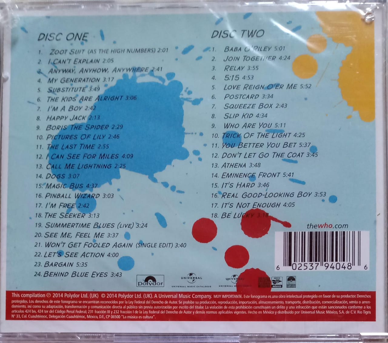 The Who – The Who Hits 50! Cd doble nuevo.