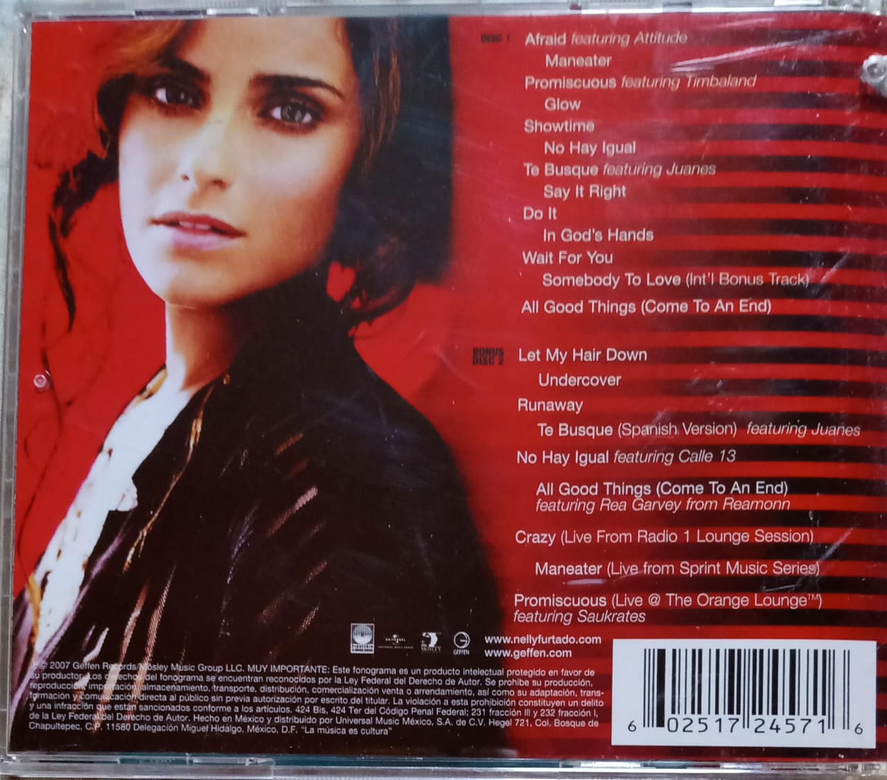 Nelly Furtado – Loose (International Tour Edition). Cd doble excelente.