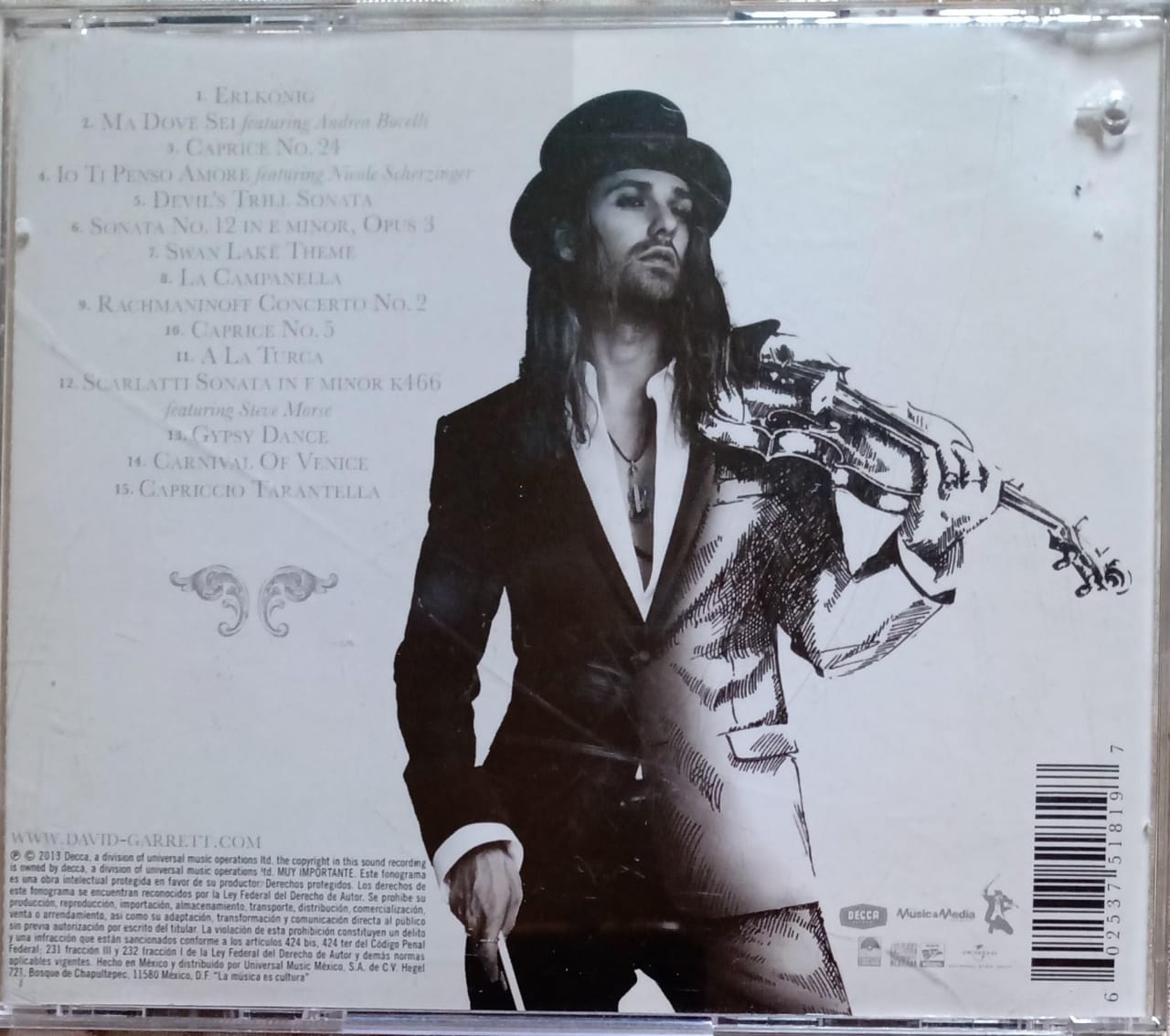 David Garrett – Garrett vs. Paganini (CD en excelente estado).