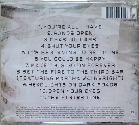 Snow Patrol – Eyes Open (CD en excelente estado).