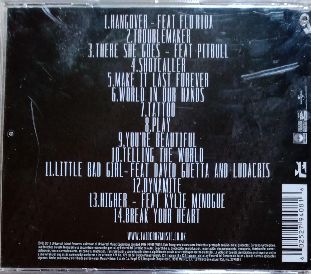 Taio Cruz – TY.O. Cd excelente estado.