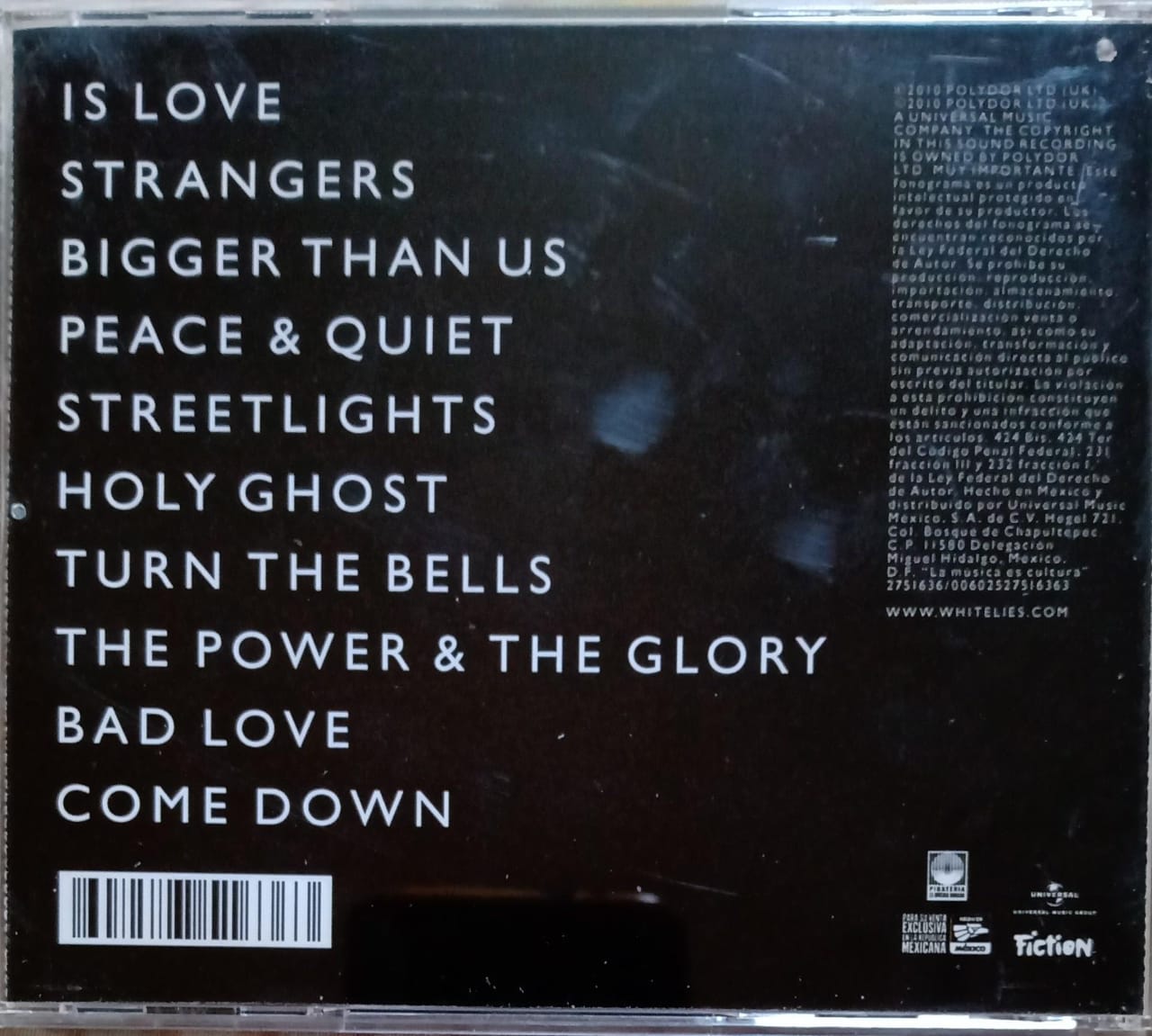 White Lies – Ritual (CD en excelente estado).