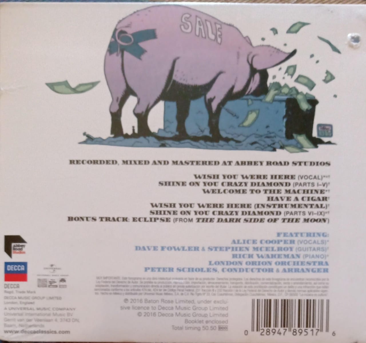 Pink Floyd's Wish You Were Here Symphonic. Cd nuevo.