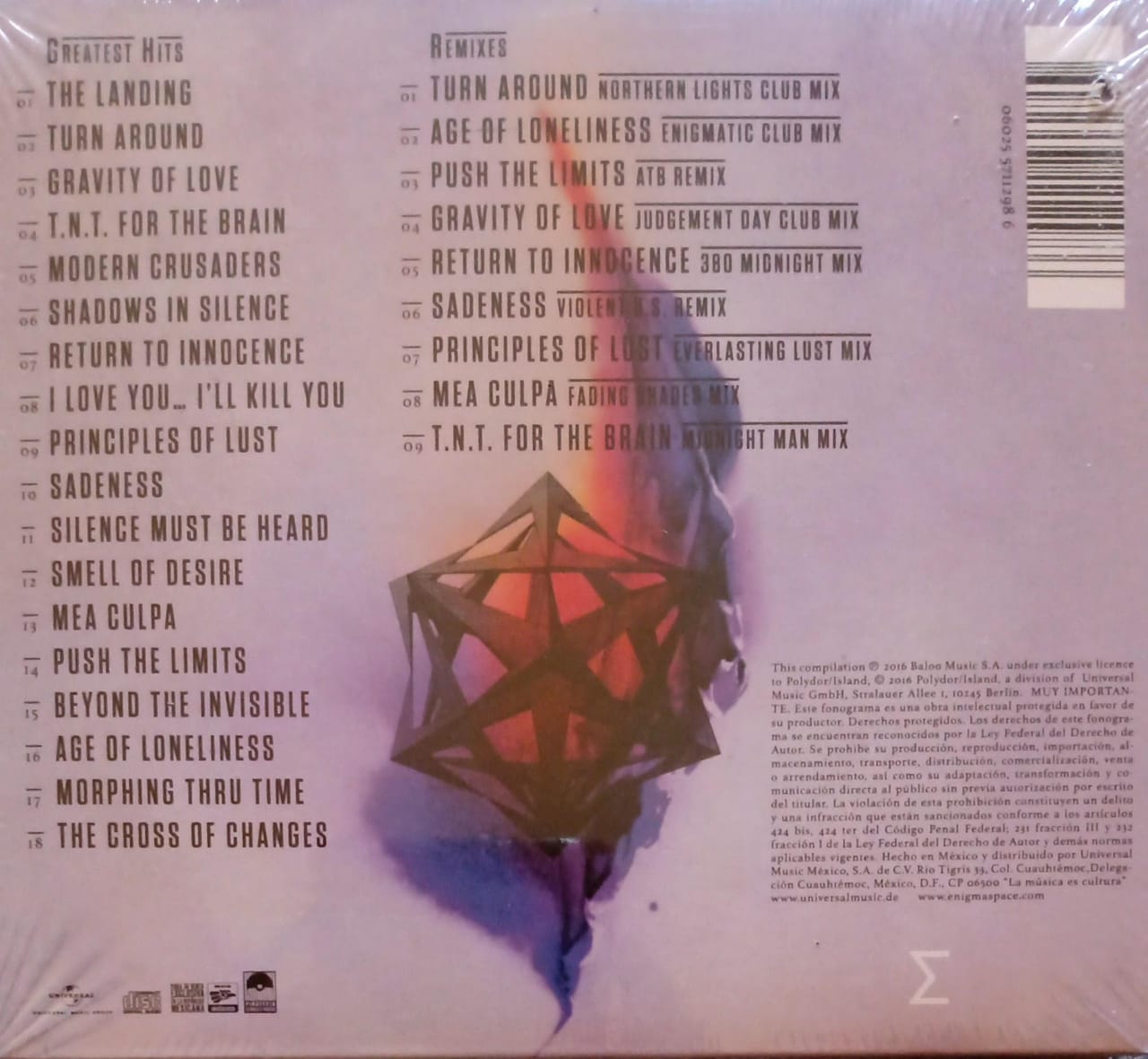 Enigma – Love Sensuality Devotion: The Greatest Hits (CD nuevo).