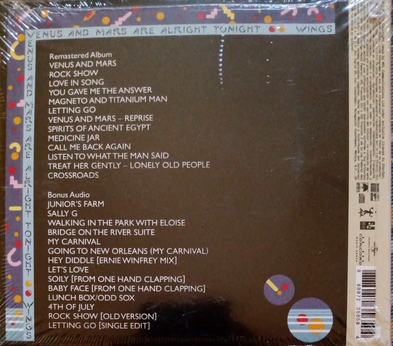 Paul McCartney & Wings – Venus and Mars (CD nuevo).