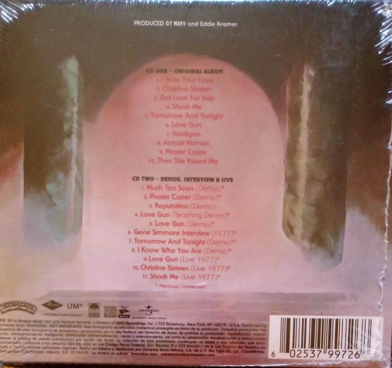 KISS – Love Gun CD doble nuevo ⚡.
