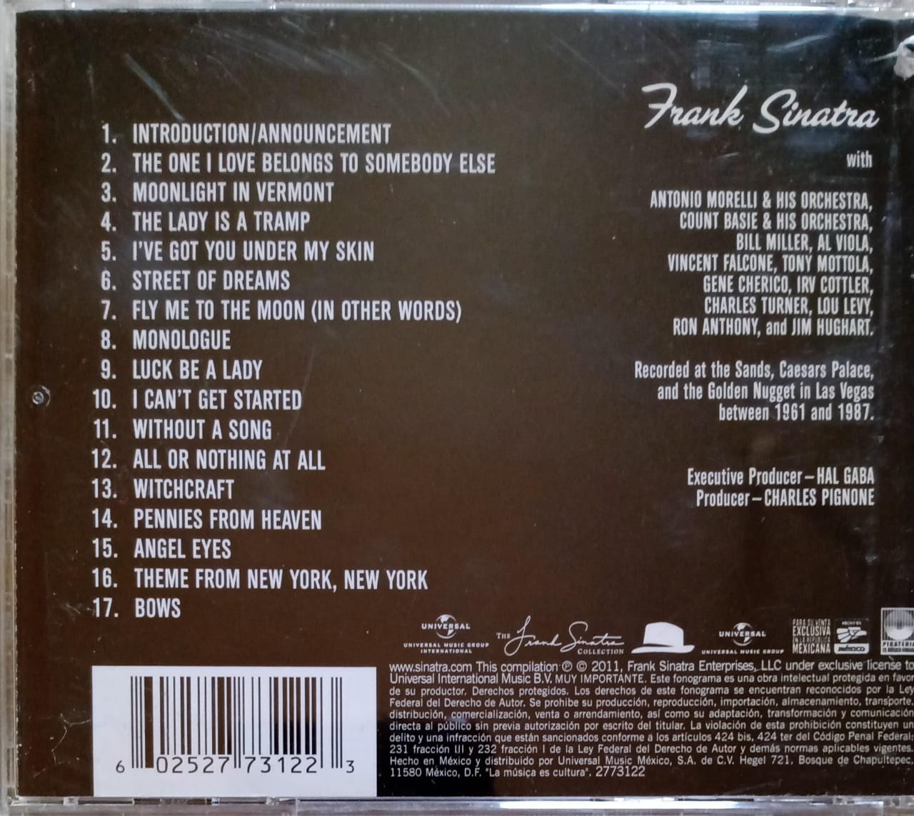 Frank Sinatra – Best Of Vegas. Cd excelente estado.