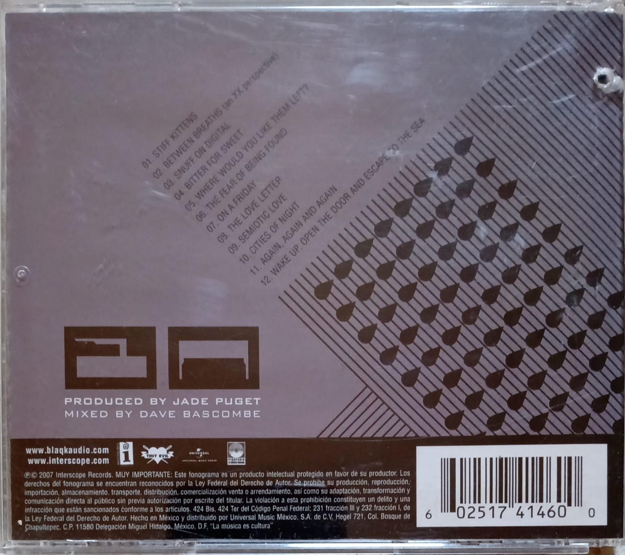 Blaqk Audio – CexCells (CD en excelente estado).