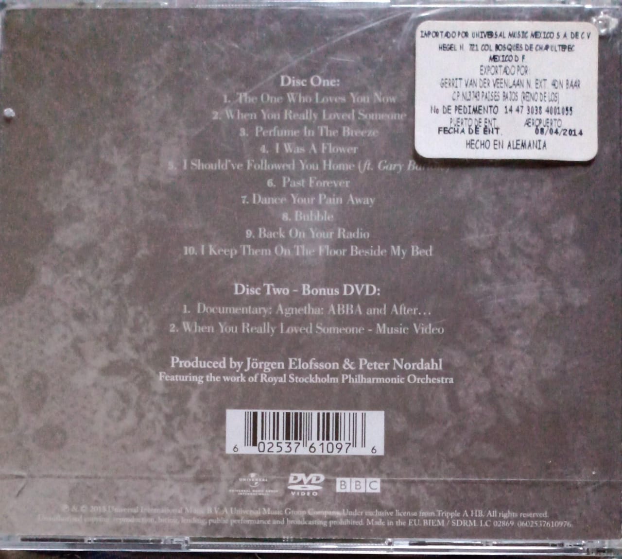 Agnetha Fältskog – A. CD y DVD excelente estado.