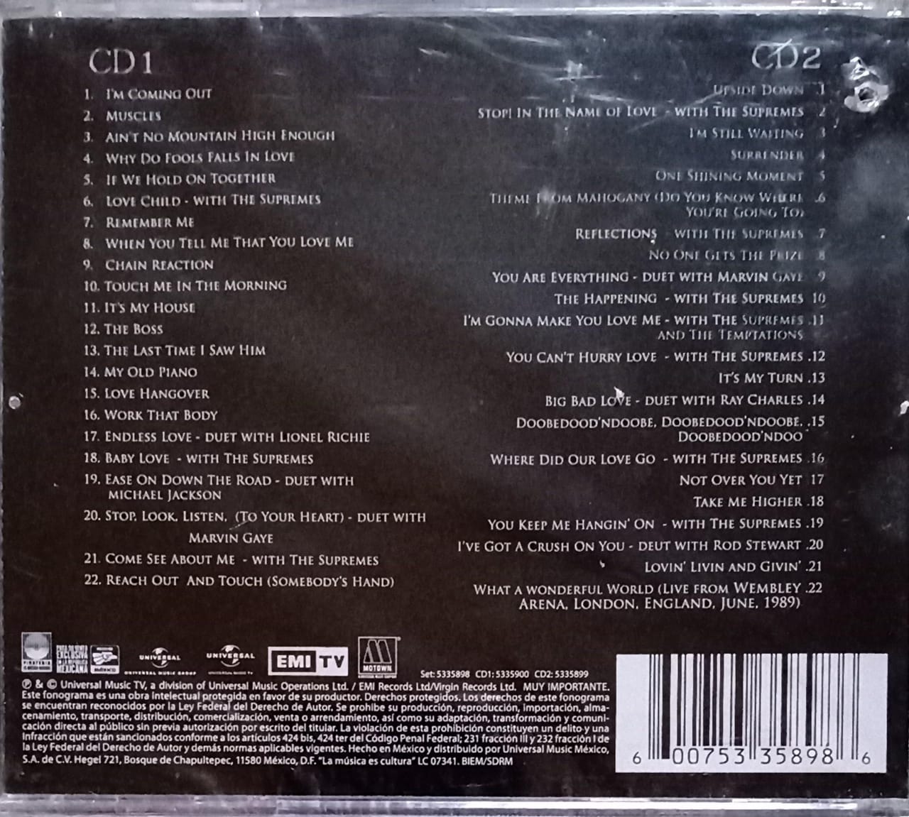 Diana Ross – The Greatest. Cd doble nuevo.