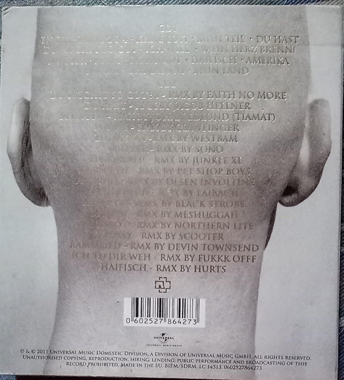 Rammstein – Made in Germany 1995–2011 💿 CD doble en excelente estado.