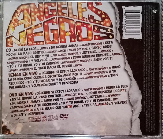 Ángeles Negros – No Morirá Jamás En Vivo. Cd y DVD nuevo.