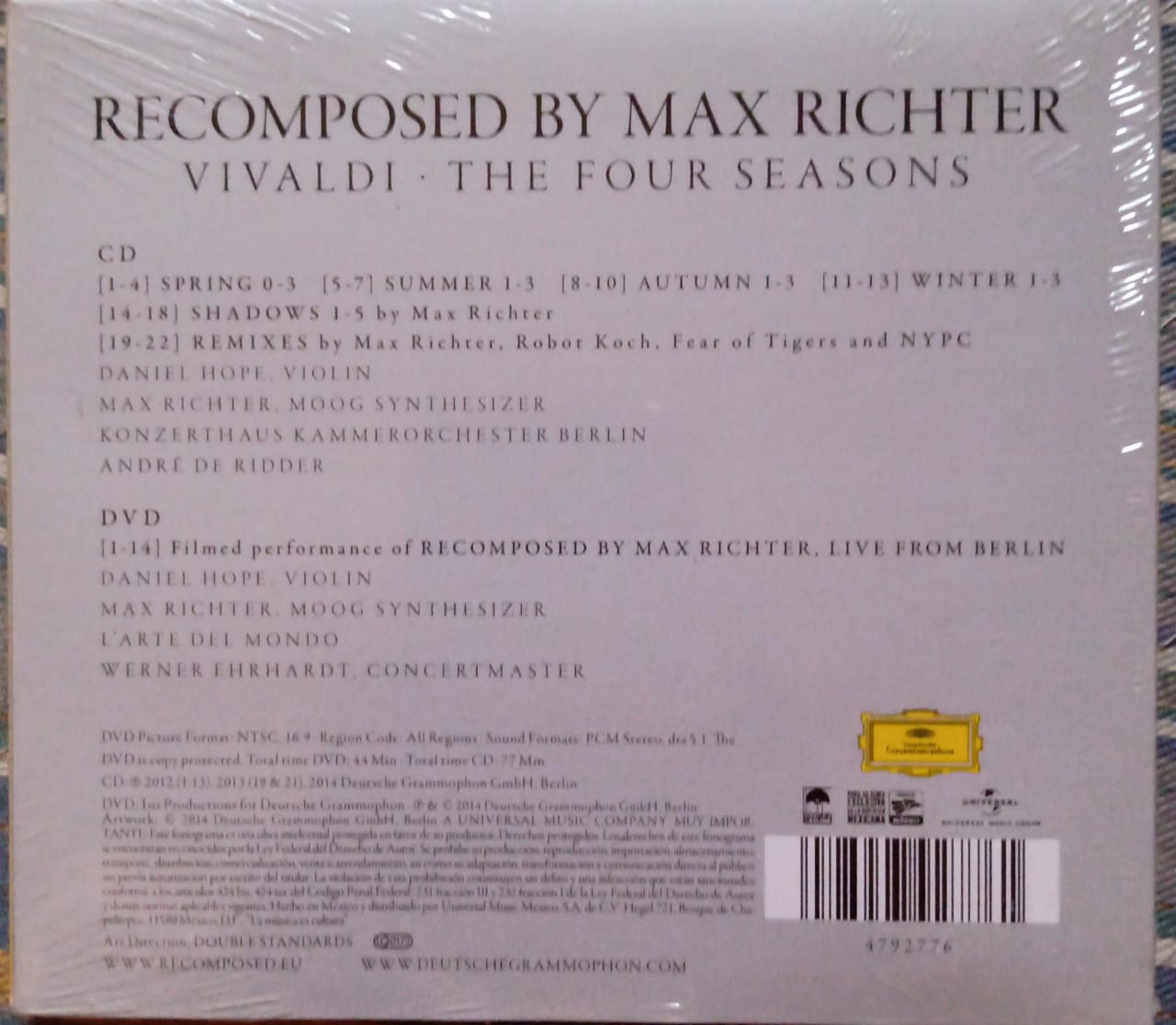 Recomposed By Max Richter: Vivaldi, The Four Seasons [CD/DVD Combo][Deluxe Edition]. Nuevo.