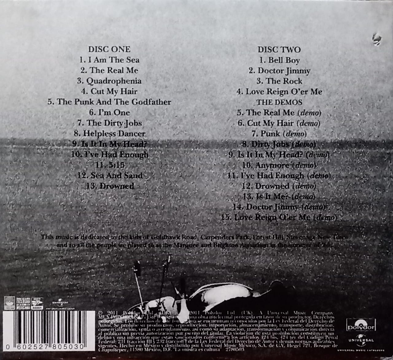 The Who – Quadrophenia 💿 CD doble en buen estado.