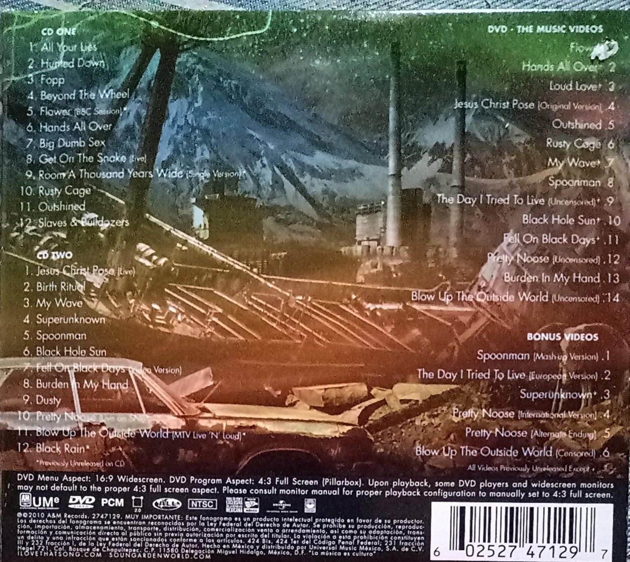 Soundgarden – Telephantasm 💿 CD doble en buen estado.